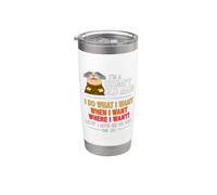 I'm A Grumpy Old Man I Do What I Want When I Want Funny Bicchiere termico in acciaio inox doppia parete