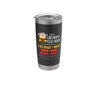 I'm A Grumpy Old Man I Do What I Want When I Want Funny Bicchiere termico in acciaio inox doppia parete