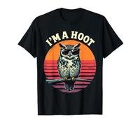 I'm A Hoot Funny Saying, gufo, uccello retrò vintage Maglietta