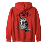 I'm A Hoot Hooting Owl suona divertente uccello dicendo Felpa con Cappuccio