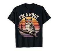 I'm A Hoot Owl Bird Lover Night Owl Pun Barzellette Sarcastiche Maglietta