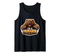 I'm A Hugger Divertente Orso Animale Uomini Ragazzi Abbracciare Abbraccio Scherzo Divertimento Canotta