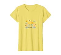 Im a Joy to Be Around Rainbow Positivity Citazione Maglietta, Donna, Limone, XXL