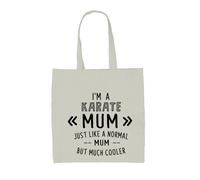 I'M A Karate Mum - Borsa Tote IN Tela - Arti Marziali Arte Kung Fu Mamma Giorno