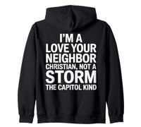 I'm A Love Your Neighbor Christian Attivista Felpa con Cappuccio