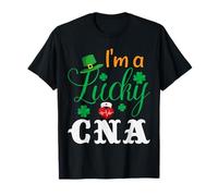 I'm a Lucky CNA Nurse Shamrock Hat St Patricks Day for Nurse Maglietta