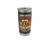 Im A Math Teacher La mia professione è abbastanza spaventosa Halloween Bicchiere termico in acciaio inox doppia parete