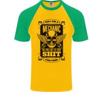 Im A Meccanico No Abituato Fix Per Gratis Divertente DA UOMO S/S Baseball