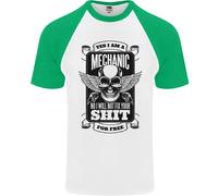 Im A Meccanico No Abituato Fix Per Gratis Divertente DA UOMO S/S Baseball