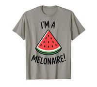 I'm A Melonaire Divertente Anguria Giochi di Parole Estivi Maglietta