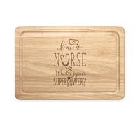 I'M A Nurse Cosa C'È Your Superpower Rettangolare Tagliere di Legno - Funny