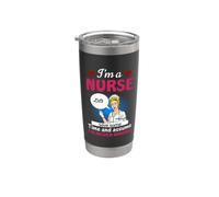 I'm A Nurse Save Some Time And Assume Funny Nursing Nurses Bicchiere termico in acciaio inox doppia parete