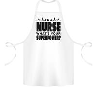I'M A Nurse Whats Your Superpower Infermieristica Cotone Grembiule 100% Organic