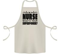 I'M A Nurse Whats Your Superpower Infermieristica Cotone Grembiule 100% Organic