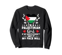 I'm a Palestinian Girl Palestinian Face Palestine Flag Felpa