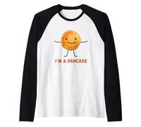 I'm a Pancake Funny Pancake Meme Hilarious Breakfast Maglia con Maniche Raglan