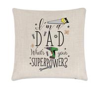 I'M A Papà Cosa C'È Your Superpower Lino Copricuscino Cuscino Day Divertente