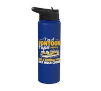 I'm A Pontoon Papa Lika A Normal Papa Only Very Cooler Stainless Steel Insulated Water Bottle