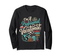 I'm A Professional Vacationist Turista Viaggiatore Maglia a Manica