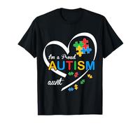 I'm A Proud Aunt Love Heart - Puzzle di consapevolezza dell'autismo, abbinamento Maglietta
