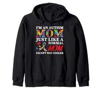 I'm A Proud Autism Mom Mother's Day Autism Awareness Mom Felpa con Cappuccio