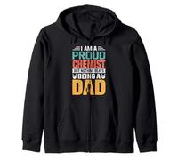 I'm A Proud Chemist Being A Dad Funny Fathers Felpa con Cappuccio