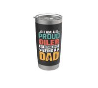 I'm A Proud Oiler Being A Dad Funny Fathers Bicchiere termico in acciaio inox doppia parete