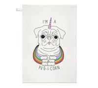 I'M a Pugicorn Arcobaleno Strofinaccio - Bullo Unicorno Cucciolo di Cane
