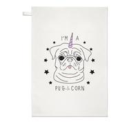 I'M a Pugicorn Stars Strofinaccio - Bullo Unicorno Cucciolo di Cane Divertente