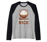 I'm A Rice-Ist I Can't Live Without Rice - Maglia con Maniche Raglan