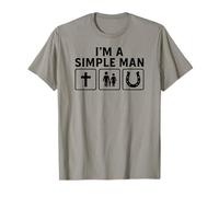 Im A Simple Man Faith Family Rancher Funny Conservative Dad Maglietta