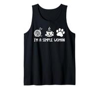 I'm A Simple Woman Yarn Coffee Dogs Canotta