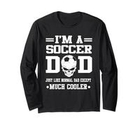I'm A Soccer Dad Skull Softball Player Funny Fathers Day Maglia a Manica