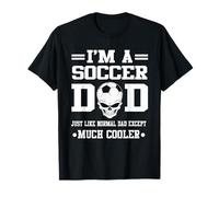 I'm A Soccer Dad Skull Softball Player Funny Fathers Day Maglietta