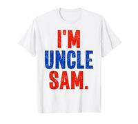 I'm a Uncle Sam, Divertente Festa in Costume per Halloween, Pigro e istantaneo Maglietta