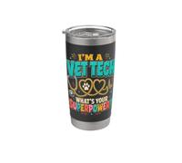 Im A Veterinario Qual è il tuo superpotere? Bicchiere termico in acciaio inox doppia parete