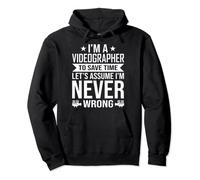 I'm a Videographer to Save Time Videography Lover Videomaker Felpa con Cappuccio