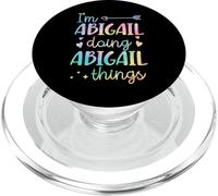 I'm Abigail Doing Abigail Things Nome personalizzato PopSockets PopGrip per MagSafe