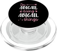 I'm Abigail Doing Abigail Things Nome personalizzato PopSockets PopGrip per MagSafe