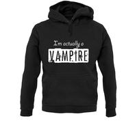 I'M Actually Un Vampiro - Felpa con Cappuccio / - - Halloween - Costume - Regalo