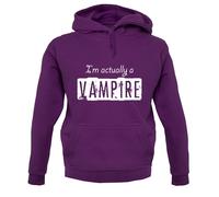 I'M Actually Un Vampiro - Felpa con Cappuccio / - - Halloween - Costume - Regalo