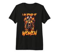 I'm Afraid of Women Cringe Skeleton Maglietta Premium