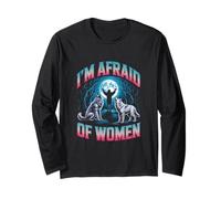 I'm Afraid of Women Unwearable Aduld Humor Bootleg Maglia a Manica