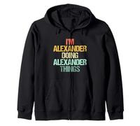 I'm Alexander Doing Alexander Things - Nome Divertente Alexander Felpa con Cappuccio