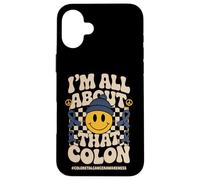 I'm All About Colon - Colorectal Cancer Awareness Custodia per iPhone 16 Plus
