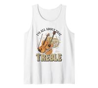 I'm all About That Treble Divertente Treble Musicista Giochi di Parole Canotta