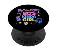 I'm An 80's Kinda Girl, design classico vintage con ritorno al passato PopSockets PopGrip Adesivo