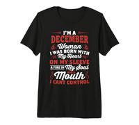 I'm An December Women Queen Born in December Maglietta Premium