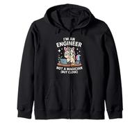 I'm An Engineer Not A Magician Unicorn Cute Kawaii Felpa con Cappuccio