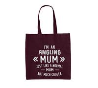 I'M An Pesca Mum - Borsa Tote IN Tela - Attrezzatura Gear Mamma Giorno Pescatore